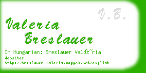 valeria breslauer business card